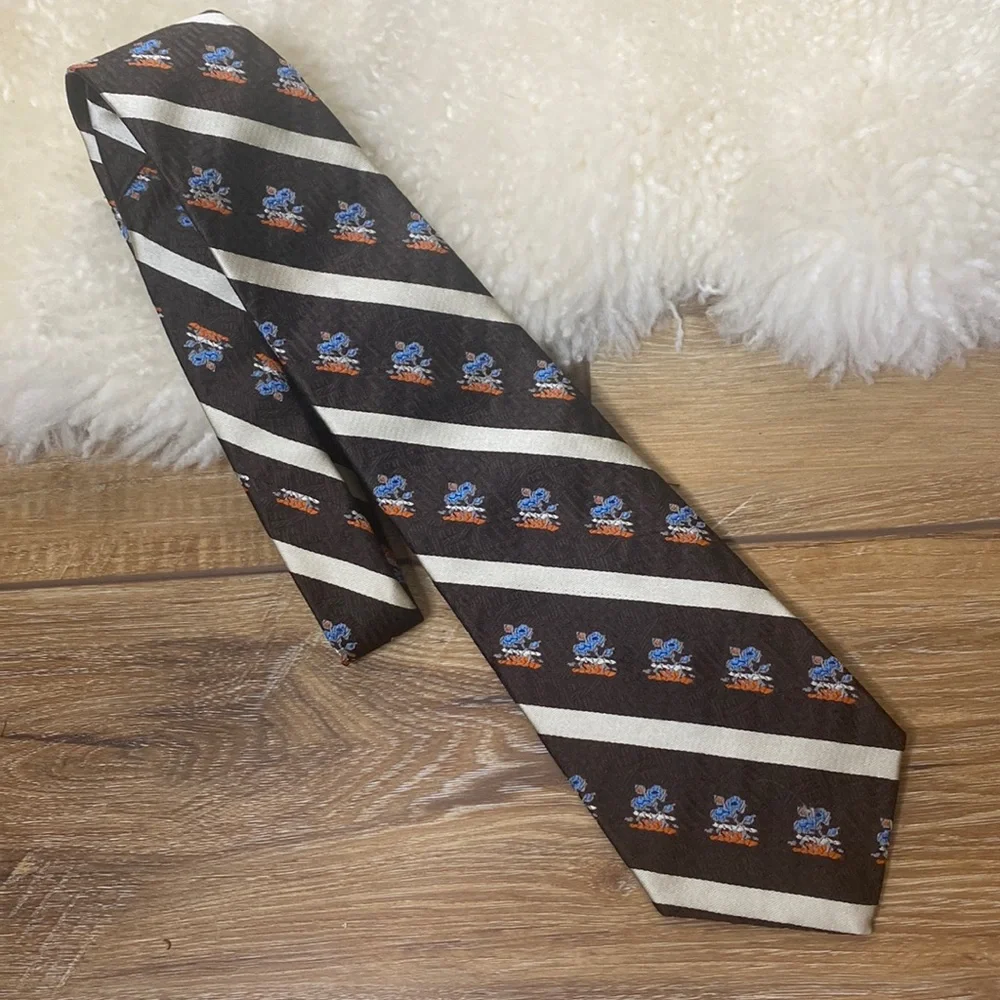 Vintage‎ Christian Dior Fleur De Lis Tie